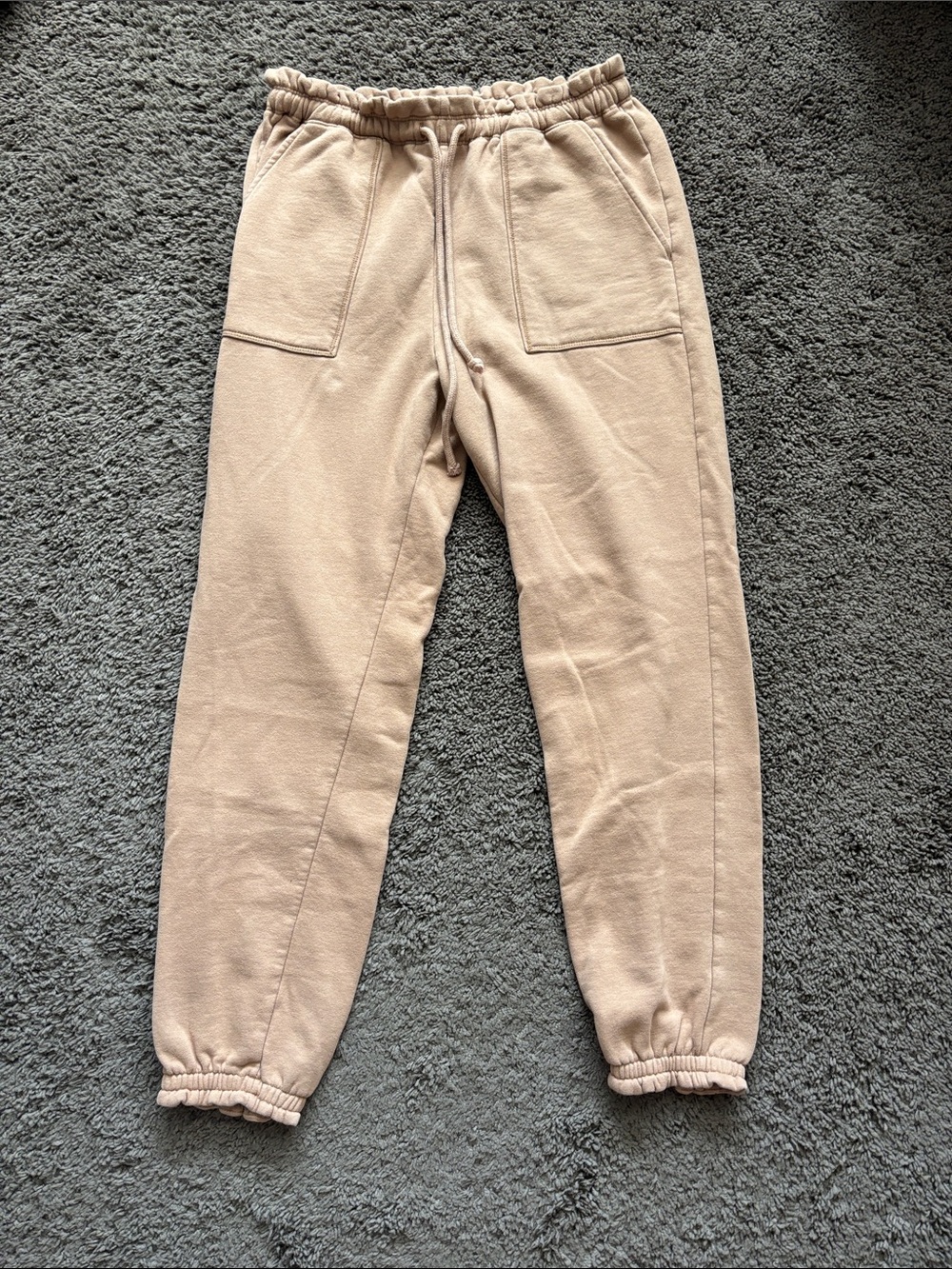 Abercrombie & Fitch Drawstring Sweatpants - Tan